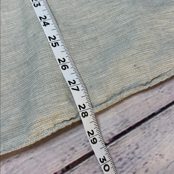 Murano Baird McNutt Light Gray Linen Shirt - Picture 7 of 7